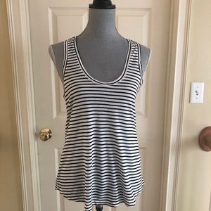 Banana republic sleeveless striped top